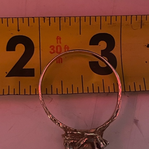 Solid 10k colorful gemstones ring - Picture 7 of 7